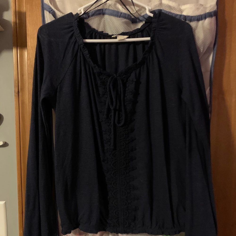 Navy off the shoulder top